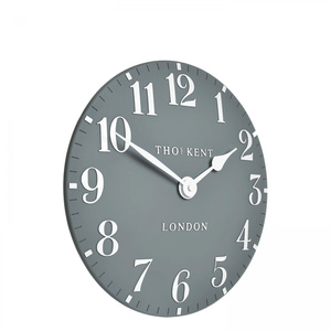 Arabic Wall Clock Flax Blue 12in