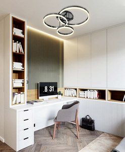 9049-405 Lampa sufitowa trójka Perpignon czarny chrom