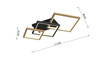 9022-306M Lampa sufitowa Matera romby