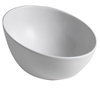 DOME OBLIQUO umywalka ceramiczna nablatowa wysoka , Ø 44,5cm, biały