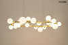 MOOSEE lampa wisząca ALURE OVAL 120       złota/mleczna