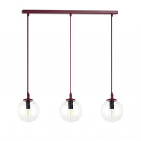 COSMO 3 BURGUNDY TRANSPARENT