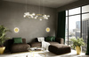 MOOSEE lampa ścienna SHADOW SUN 25 złota