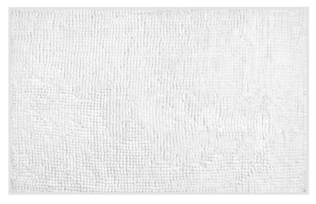 CHENILL dywanik łazienkowy 50x80cm, 100% polyester, biały