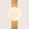 WALL LIGHT 1xG9 LED MAX 5W NATURAL STONE - OPAL GLASS
