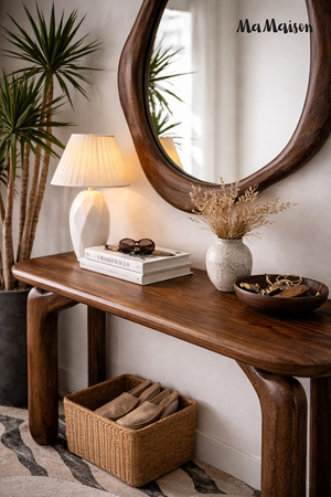 MaMaison konsola ORIZON 120 brązowa /     drewno