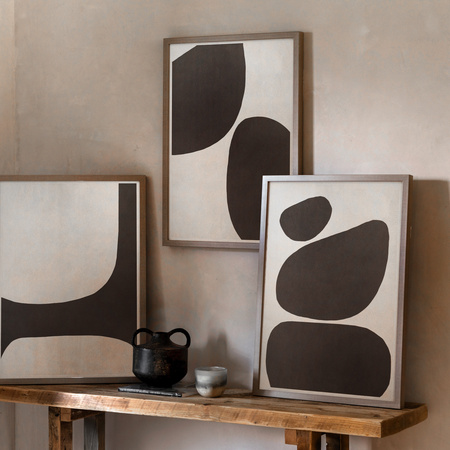 Pebble Collection Framed Canvas Set of 3