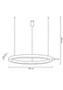 MOOSEE lampa wisząca RING 100 srebrna