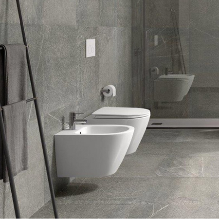 RESORT REEL Miska WC podwiesz. Rimless ze spłukiwaniem wirowym biały połysk