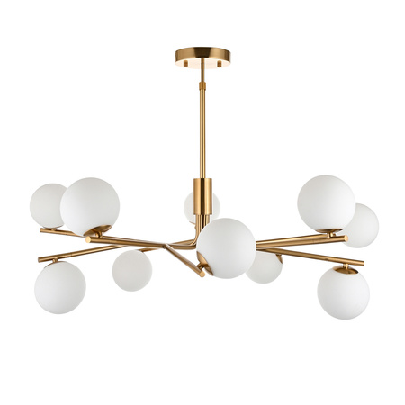 Aaron 10 Pendant Light Brushed Aged Brass