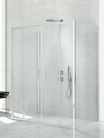 KABINA NEW CORRINA PROSTOKĄTNA PRZYŚCIENNA U 160x80x195 CZYSTE 6mm ACTIVE SHIELD