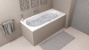 ASTRA B wanna z hydromasażem, 165x75x48cm, Active Hydro-Air, chrom