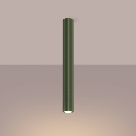 Plafon KARBON 60 zielony oliwkowy