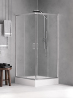 Kabina Feria kwadratowa 80x80x185 szkło czyste 5mm z powłoką