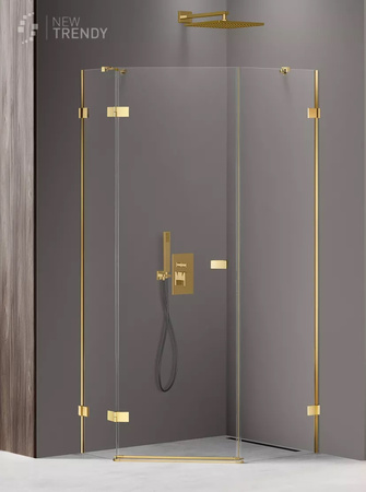 KABINA AVEXA GOLD SHINE PIĘCIOKĄTNA P 100x80x200 CZYSTE 6mm ACTIVE SHIELD