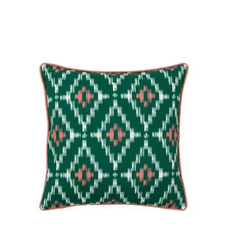 Aroha Geo Printed Cushion Green 450x450mm