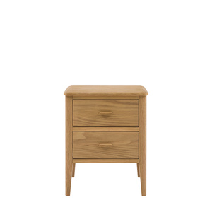 Camden 2 Drawer Bedside Natural 450x400x550mm