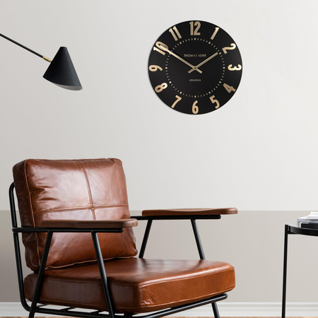 Mulberry Wall Clock Noir 12in