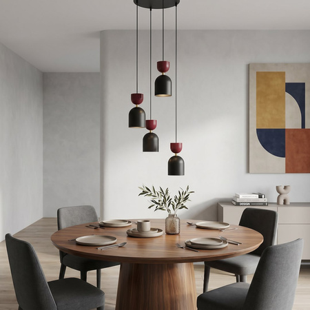 GAUDI 4PREM BLACK BURGUNDY