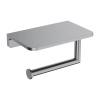 MODERN PROJECT uchwyt na papier toaletowy z półką, nikiel szczotkowany