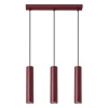 Lampa wisząca LAGOS 3L burgund