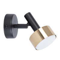 STAMP kinkiet czarny/złoty szczotkowany