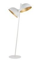 SFERA lampa podłogowa biały/złoty