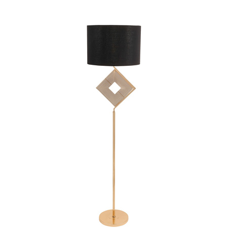 LAMPA STOJĄCA PODŁOGOWA CZARNO-ZŁOTA BENARDI