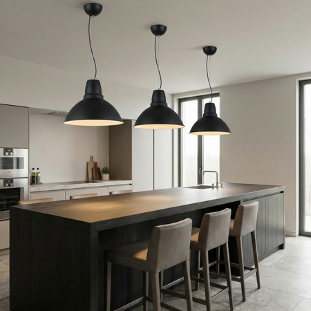 NOWOCZESNA LAMPA WISZĄCA CZARNA DORS