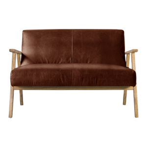Sofa dwuosobowa Neyland w kolorze Vintage Brown Leather