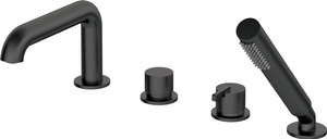 Bateria wannowa 4-otworowa z zestawem prysznicowym