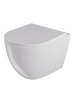 Miska WC VORTEX z deską wisząca owalna biały połysk CANEO TR2196DF