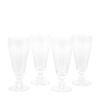 Swirl Flute Glass Clear (4pk) 72x72x165mm
