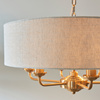 Highclere 6 Pendant Vintage Brass