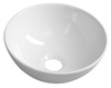 ASTER umywalka ceramiczna nablatowa średnica 28cm, biały