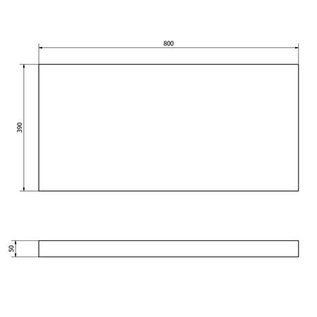 AVICE blat pod umywalkę 80x39cm, grubość 5cm, Aquamarine