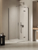 Kabina NESTA GUNMETAL BRUSHED 1D prostokątna L 100x110x200 czyste 6mm Active Shield 2.0