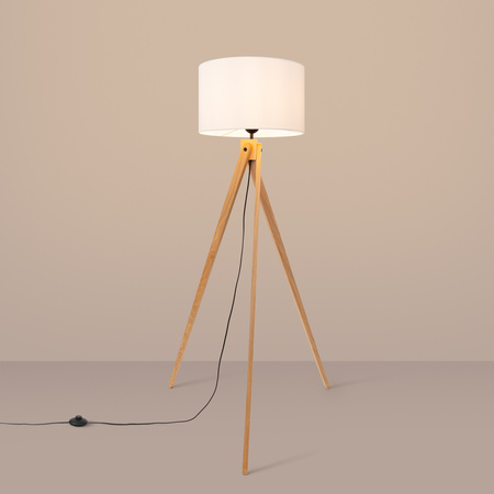 Lampa podłogowa NATT biała