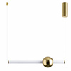 Lampa wisząca O-LINE 63 - LED, 63 cm, złoty połysk