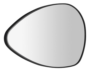 STEN lustro w ramie 80x51cm, czarny mat
