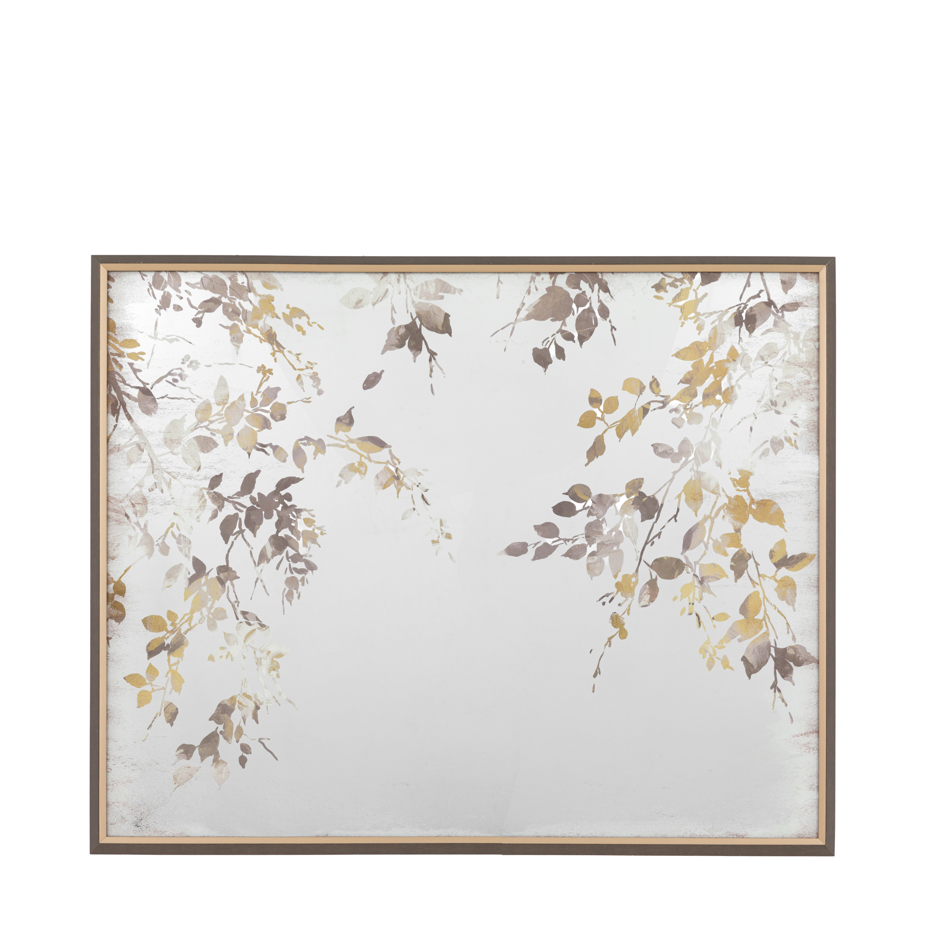 Obraz w ramie „Japanese Garden Mirror” – złoty, 98 × 2,3 × 78 cm