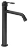 VERSI bateria umywalkowa, wysoka, z przedłużoną wylewką, czarny mat