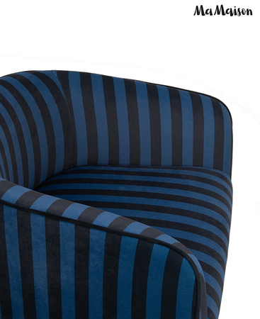 MaMaison fotel JOLIE niebieski / czarny