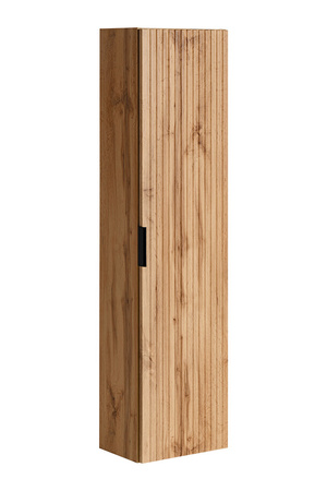 Zestaw meblowy 80cm z blatem, umywalką nablatową Smile, szafką wysoką i lustrem LED