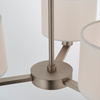 Daley 3 Pendant Matt Nickel 385-655mm