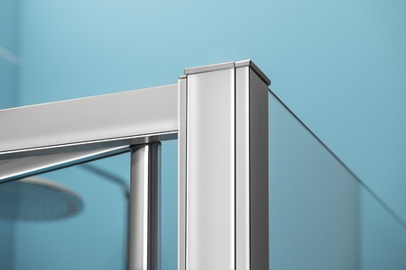 EASY kabina prysznicowa trójścienna 800x1000mm, drzwi składane, wariant L/P, szkło czyste