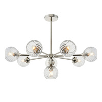 Allegra 8 Pendant Light Bright Nickel