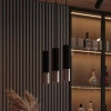 Lampa wisząca LOOPEZ 3L czarny/miedź