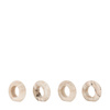 Novi Napkin Rings Set of 4 Beige Marble 58x58x20mm
