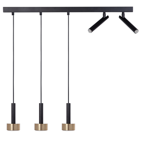 STAMP 3 zwis + 2 czarny/złoty szczotkowany